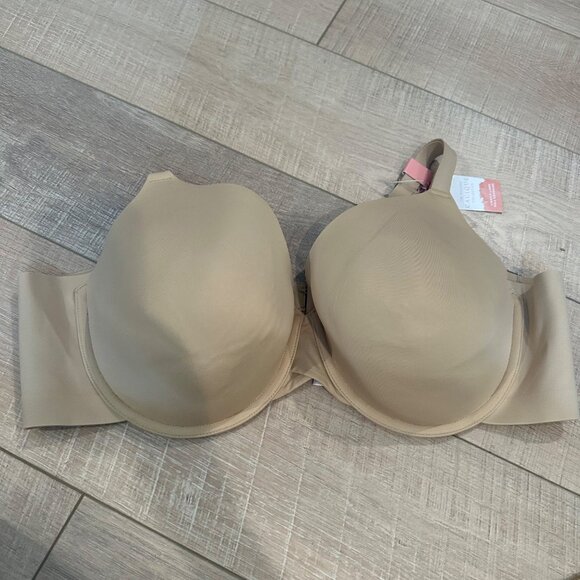 CACIQUE WOMENS NUDE BRA NEW LIGHTLY LINED FULL COVERAGE 46C - Picture 1 of 7